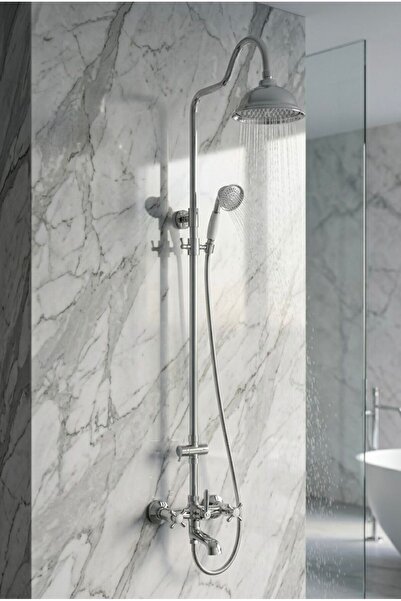 HIERA BUILD HIERA VINTAGE ROYALE SERİSİ Antik Tasarim Full Set Rustik Duş Set...