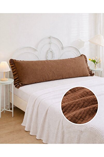 Cherry Bloom Cotton Μουσελίνα Μαξιλαροθήκη με Μακριά Βολάνα Διπλής Στρώσης 50...