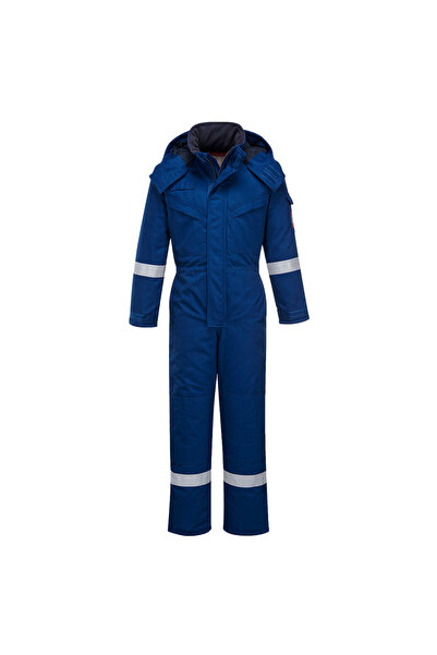 PORTWEST Geaca de lucru, ignifuga, pentru frig, albastru