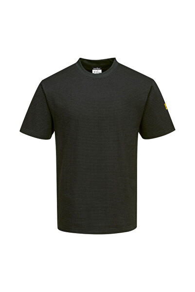 PORTWEST Tricou de lucru, antistatic, negru