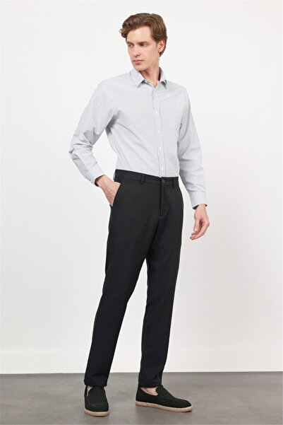 İmza Black Side Pocket Comfort Fit Stretch Chino Trousers 1003260171