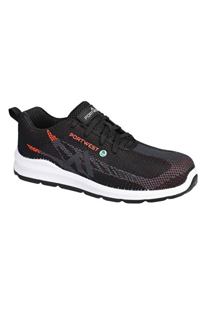 PORTWEST Pantofi de protectie, cu bombeu compozit, talpa antialunecare, negru...