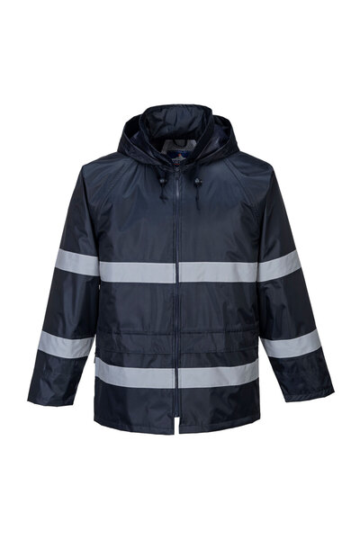 PORTWEST Geaca de lucru, reglabil, pentru ploaie, bleumarin