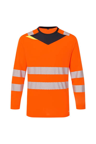 PORTWEST Tricou de lucru, reflectorizant, portocaliu/negru