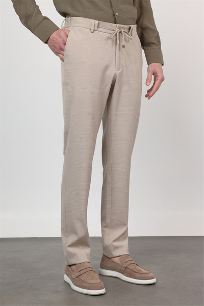 İmza Σκούρο Μπεζ Παντελόνι Jogger με Πλαϊνή Τσέπη, Αυτοσχεδιασμένο Σχέδιο, Ελ...