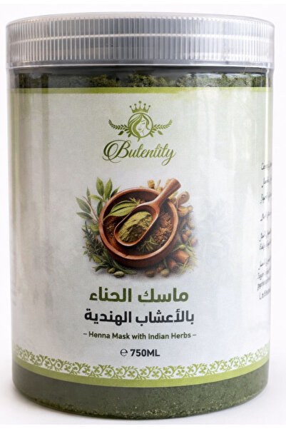 butentity ماسك الحناء بالأعشاب الهندية للشعر