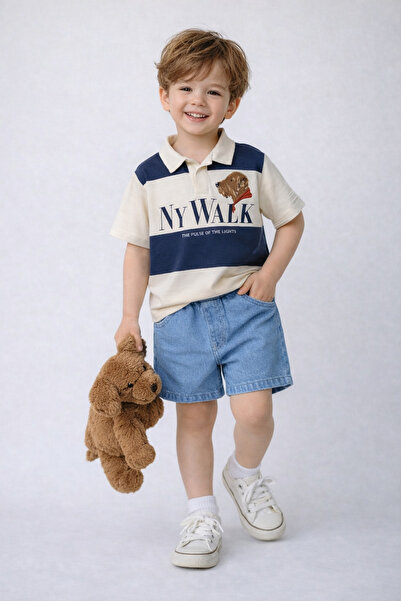 connemara Σετ σορτς για αγόρια με μπλουζάκι με λαιμόκοψη πόλο, καθημερινό καλ...