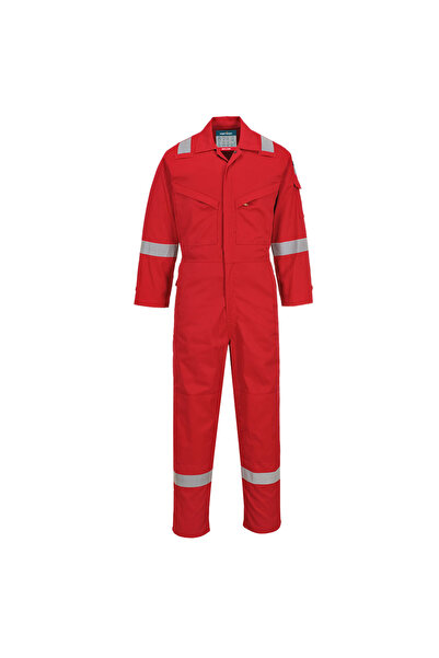 PORTWEST Work overalls, fire retardant, red