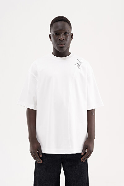 Machinist Ανδρικό μπλουζάκι με λεπτομέρεια εκτύπωσης και στάμπα, σε χρώμα εκρού