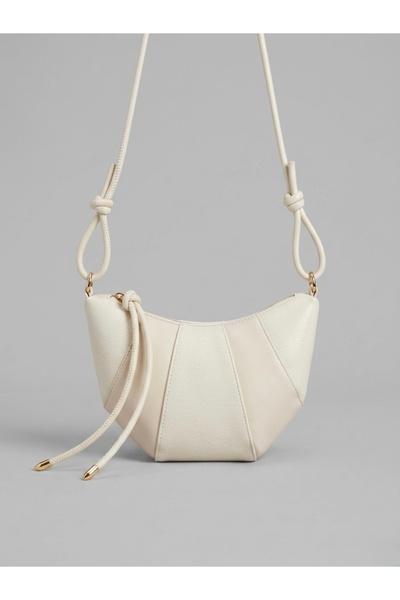 Bagnest Γυναικεία τσάντα ώμου από γυαλιστερό συνθετικό δέρμα με λεπτομέρεια κ...