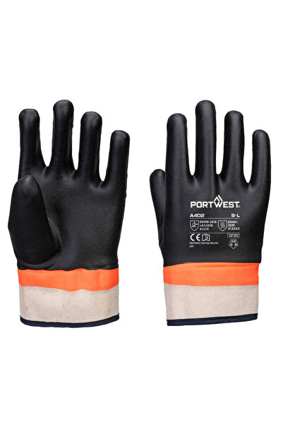 PORTWEST Manusi de protectie, rezistente la lichide, portocaliu/negru
