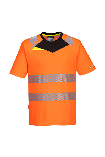 PORTWEST Tricou de lucru, reflectorizant, portocaliu/negru