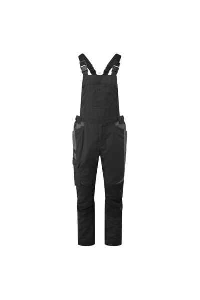 PORTWEST Salopeta de lucru, reglabil, negru