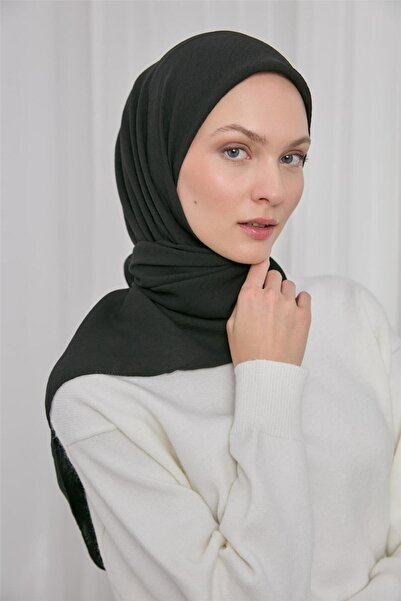 Silk Home وشاح جاز مريح أسود اللون 90*90