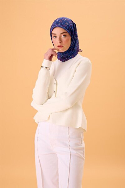 Silk Home Λεπτό βαμβακερό μαλακό κασκόλ Βιολετί μπλε λιλά μπλε νυχτερινό μπλε...