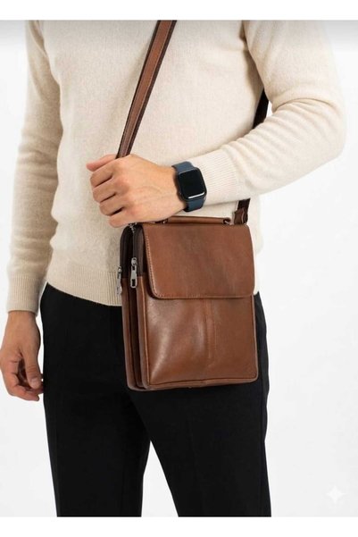 Latife Genuine Quality Leather Men's Shoulder Bag and Briefcase Daily Bag