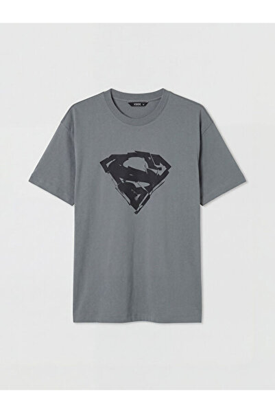 LC Waikiki Tricou pentru bărbați cu imprimeu Superman cu guler Zero Roba, Spa...