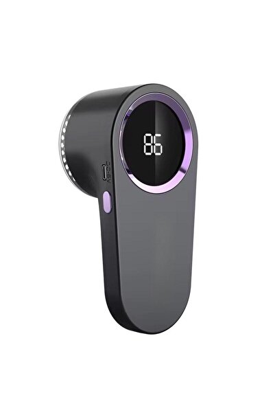 Tradeo Portable Electric Lint Remover Fabric Shaver with LED Display, Type-C ...