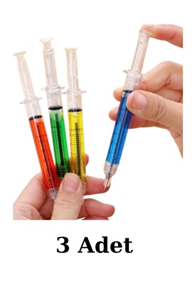 Nostaljik Lezzetler Nostaljik Şırınga Kalem 3 Adet 0.7 Uçlu