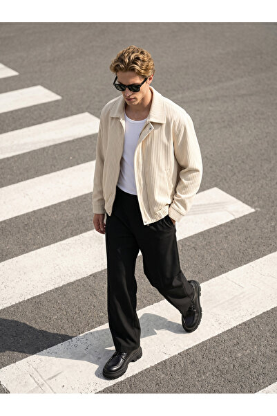 BASEL.CO Μπουφάν Όλντ Μάνεϊ Μπόμπερ με υφή, σε μεγάλο μέγεθος