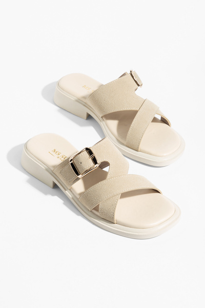 MS SUGAR SHOES Papuci de damă cu cataramă premium Seria Minimal Luxury