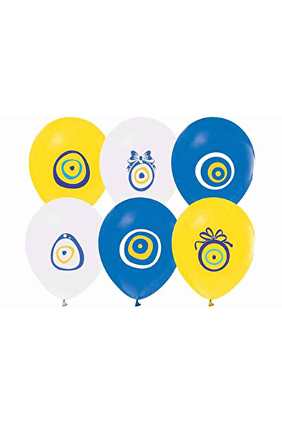 KESKİN SOUND Nazar Boncuğu Balloon Mixed 100 Pieces