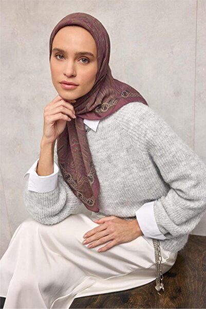 Silk Home Φουλάρι Βισκόζης Βελόρα Τέσσερις Εποχές 90x90