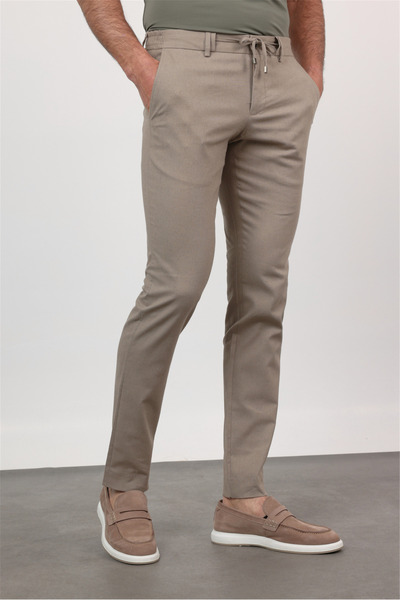 İmza Παντελόνι Jogger από λινό μείγμα με πλαϊνή τσέπη, λεπτή εφαρμογή, από λι...