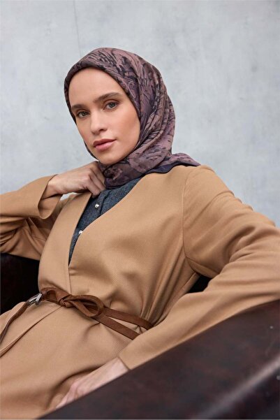 Silk Home Φουλάρι Βισκόζης Βελόρα Τέσσερις Εποχές 90x90