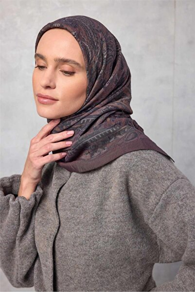 Silk Home Φουλάρι Βισκόζης Βελόρα Τέσσερις Εποχές 90x90