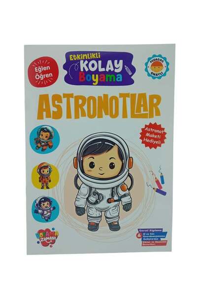 Koloni Kitap Easy Coloring Astronauts with Activities