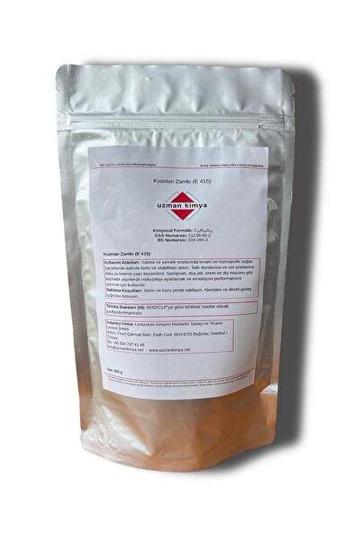 Xanthan Gum (Ksantan Gum) – 500 g Doypack – Kıvam Artırıcı – Gıda ve Kozmetik Kullanımı - E415