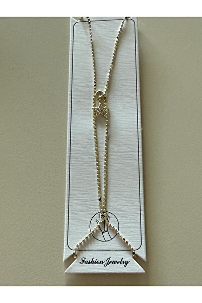 misstakıjewerly ÇELİK GOLD RENK DORİKALI YILDIZLI ŞAHMERAN