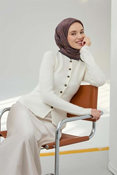 Silk Home Κασκόλ Βισκόζη Βελούδινο Ανθρακί Τέσσερις Εποχές 90x90