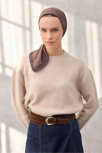 Silk Home Φουλάρι Βισκόζης Βελόρα Τέσσερις Εποχές 90x90