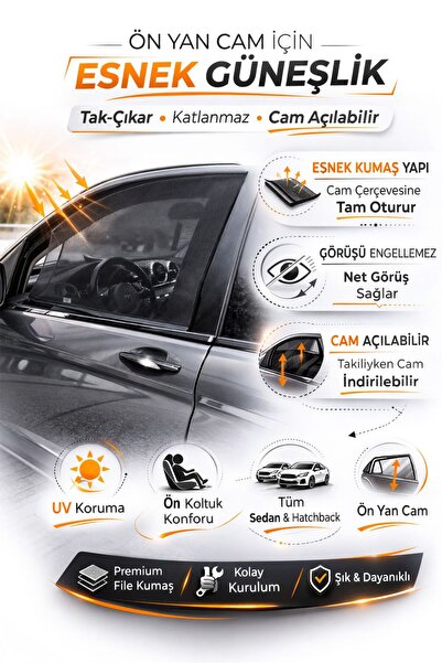 UYDEE Αντηλιακό παράθυρο αυτοκινήτου για το μπροστινό πλευρικό παράθυρο Αντηλ...