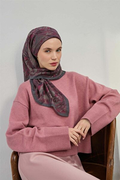 Silk Home Κασκόλ Βισκόζη Velora Smoked Four Seasons 90x90