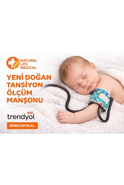 MedikalSağlık Yeni Doğan Tansiyon Ölçüm Manşonu I Bebek Manşon I Çift Hortumlu