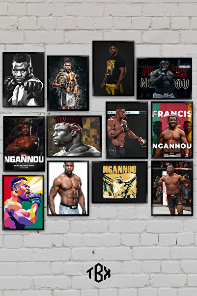 tablomaxtbx Σετ ζωγραφικής 12 τεμαχίων Francis Ngannou UFC MMA Heavyweight Kn...
