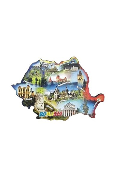 Inedit Print Μαγνήτης ψυγείου Περιοχές της Ρουμανίας SVR3- 9.5x6.5 εκ.