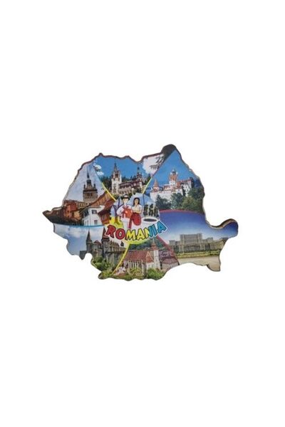 Inedit Print Μαγνήτης ψυγείου Κάστρα από τη Ρουμανία SVR8- 9.5x6.5 εκ.