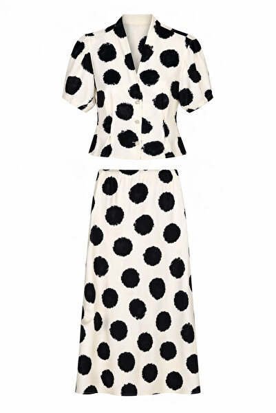 HAZELANNA Σετ 3 τεμαχίων με κουμπιά από πέρλες και πουά