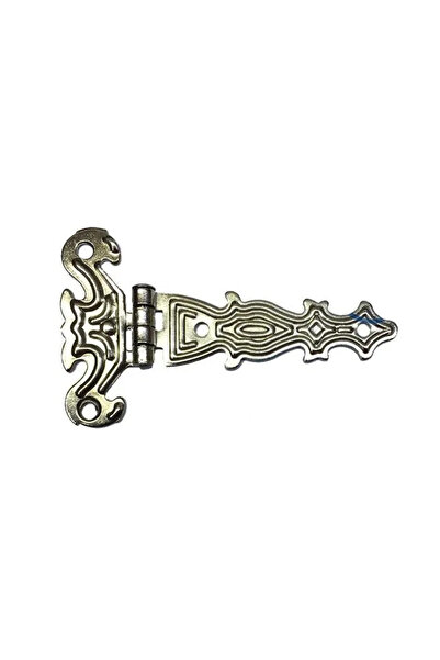 Marsilyan Διακοσμητικός, μονός μεντεσές από λαμαρίνα - 40x68 χιλ., Μικρός, Νι...