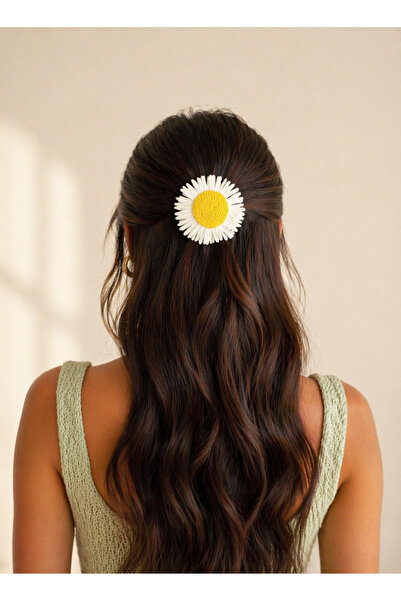 BeyzHal Γυναικεία αυτόματη φουρκέτα με σχέδιο ηλίανθου – Καθημερινή και καλοκ...