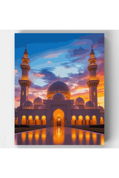 RivArte Sayılarla Boyama Seti Huzurun Kapısı 40x50cm İslami Tablolar