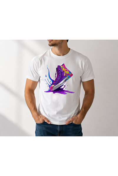 shi dumanlar giyim Υπερμεγέθη μπλουζάκια ανδρικά με φαρδιά γραμμή, μωβ μπλουζ...