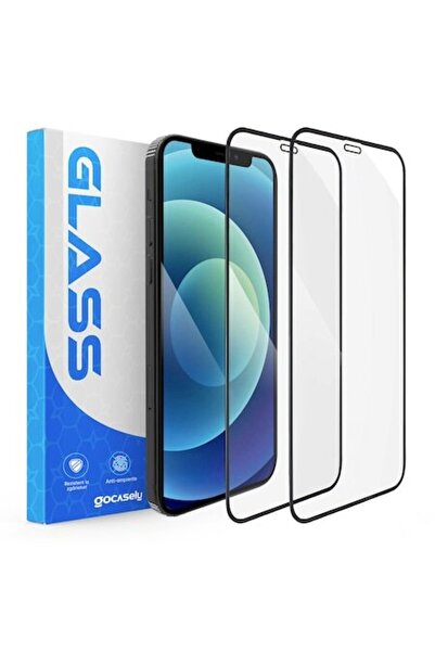 OEM 2x 9D Γυάλινη Μεμβράνη Πλήρους Κάλυψης για iPhone 13 Pro, Μαύρες Άκρες, Α...