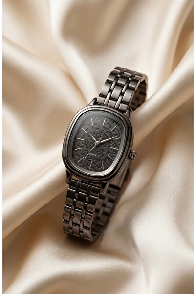 KLISHE Butik Women's Steel Watch Black Color Leopard Pattern Dial Vintage Lux...
