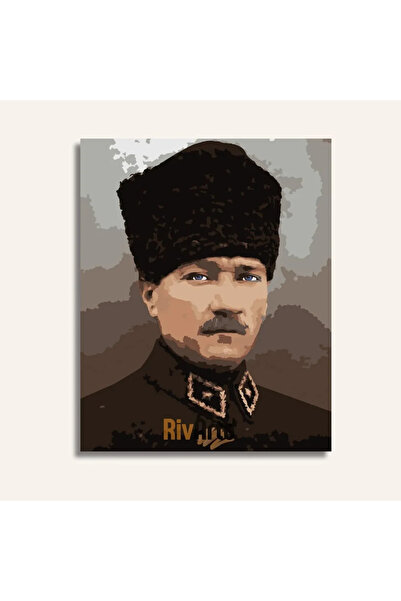 RivArte Sayılarla Boyama Ulu Önder Mustafa Kemal Atatürk 40x50cm Atatürk