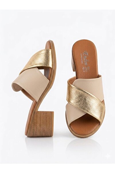 Ender Εσωτερικές και εξωτερικές γυναικείες παντόφλες από 100% γνήσιο δέρμα με...